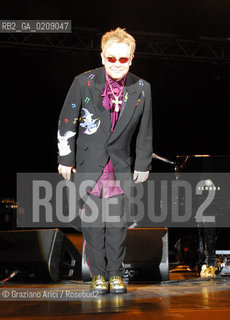 VENICE 9/07/08 ELTON JOHN CONCERT IN ST.MARK SQUARE IN VENICE ©Graziano Arici/Rosebud2 CONCERTO SAN MARCO MUSICA POP ROCK