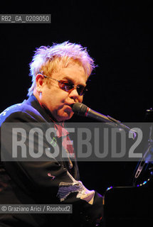 VENICE 9/07/08 ELTON JOHN CONCERT IN ST.MARK SQUARE IN VENICE ©Graziano Arici/Rosebud2 CONCERTO SAN MARCO MUSICA POP ROCK