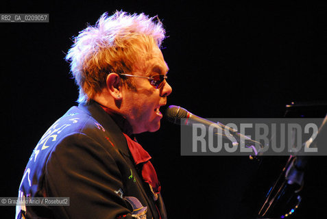 VENICE 9/07/08 ELTON JOHN CONCERT IN ST.MARK SQUARE IN VENICE ©Graziano Arici/Rosebud2 CONCERTO SAN MARCO MUSICA POP ROCK