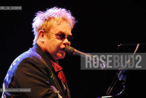 VENICE 9/07/08 ELTON JOHN CONCERT IN ST.MARK SQUARE IN VENICE ©Graziano Arici/Rosebud2 CONCERTO SAN MARCO MUSICA POP ROCK