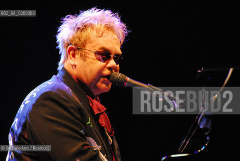 VENICE 9/07/08 ELTON JOHN CONCERT IN ST.MARK SQUARE IN VENICE ©Graziano Arici/Rosebud2 CONCERTO SAN MARCO MUSICA POP ROCK