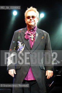 VENICE 9/07/08 ELTON JOHN CONCERT IN ST.MARK SQUARE IN VENICE ©Graziano Arici/Rosebud2 CONCERTO SAN MARCO MUSICA POP ROCK