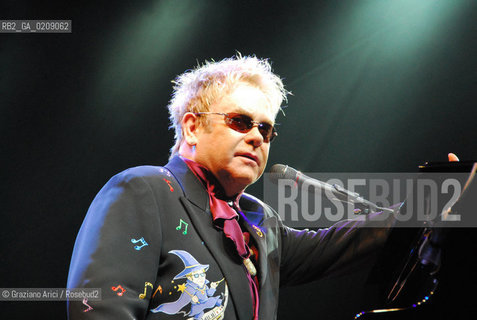 VENICE 9/07/08 ELTON JOHN CONCERT IN ST.MARK SQUARE IN VENICE ©Graziano Arici/Rosebud2 CONCERTO SAN MARCO MUSICA POP ROCK