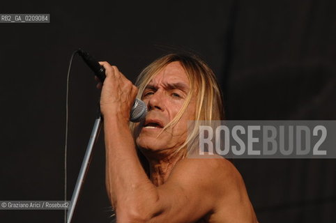 VENEZIA 20/06/08 - PARCO S.GIULIANO - HEINEKEN JAMMIN FESTIVAL : THE ROCK SINGER IGGY POP & THE STOOGES ©Graziano Arici/Rosebud2 MUSICA ROCK POP