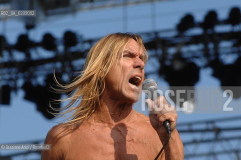 VENEZIA 20/06/08 - PARCO S.GIULIANO - HEINEKEN JAMMIN FESTIVAL : THE ROCK SINGER IGGY POP & THE STOOGES ©Graziano Arici/Rosebud2 MUSICA ROCK POP