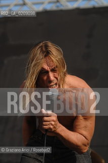 VENEZIA 20/06/08 - PARCO S.GIULIANO - HEINEKEN JAMMIN FESTIVAL : THE ROCK SINGER IGGY POP & THE STOOGES ©Graziano Arici/Rosebud2 MUSICA ROCK POP