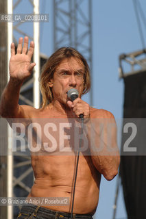VENEZIA 20/06/08 - PARCO S.GIULIANO - HEINEKEN JAMMIN FESTIVAL : THE ROCK SINGER IGGY POP & THE STOOGES ©Graziano Arici/Rosebud2 MUSICA ROCK POP