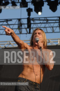 VENEZIA 20/06/08 - PARCO S.GIULIANO - HEINEKEN JAMMIN FESTIVAL : THE ROCK SINGER IGGY POP & THE STOOGES ©Graziano Arici/Rosebud2 MUSICA ROCK POP
