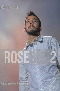 VENEZIA 20/06/08 - PARCO S.GIULIANO - HEINEKEN JAMMIN FESTIVAL : MIKE SHINODA OF THE ROCK BAND LINKIN PARK ©Graziano Arici/Rosebud2 MUSICA ROCK POP