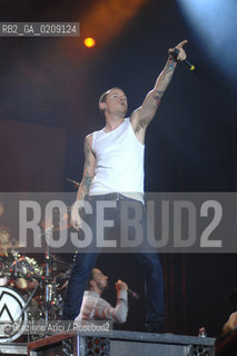 VENEZIA 20/06/08 - PARCO S.GIULIANO - HEINEKEN JAMMIN FESTIVAL : CHESTER BENNINGTON OF THE ROCK BAND LINKIN PARK ©Graziano Arici/Rosebud2 MUSICA ROCK POP