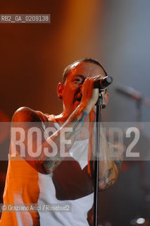 VENEZIA 20/06/08 - PARCO S.GIULIANO - HEINEKEN JAMMIN FESTIVAL : CHESTER BENNINGTON OF THE ROCK BAND LINKIN PARK ©Graziano Arici/Rosebud2 MUSICA ROCK POP