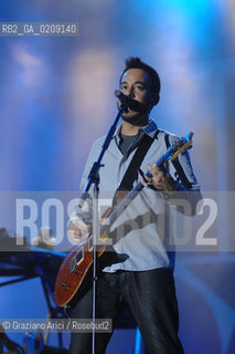 VENEZIA 20/06/08 - PARCO S.GIULIANO - HEINEKEN JAMMIN FESTIVAL : MIKE SHINODA OF THE ROCK BAND LINKIN PARK ©Graziano Arici/Rosebud2 MUSICA ROCK POP