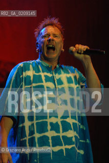 VENEZIA 20/06/08 - PARCO S.GIULIANO - HEINEKEN JAMMIN FESTIVAL : JOHNNY ROTTEN OF THE ROCK BAND SEX PISTOLS ©Graziano Arici/Rosebud2 MUSICA ROCK POP