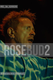 VENEZIA 20/06/08 - PARCO S.GIULIANO - HEINEKEN JAMMIN FESTIVAL : JOHNNY ROTTEN OF THE ROCK BAND SEX PISTOLS ©Graziano Arici/Rosebud2 MUSICA ROCK POP