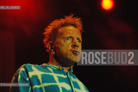 VENEZIA 20/06/08 - PARCO S.GIULIANO - HEINEKEN JAMMIN FESTIVAL : JOHNNY ROTTEN OF THE ROCK BAND SEX PISTOLS ©Graziano Arici/Rosebud2 MUSICA ROCK POP