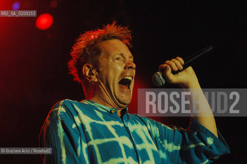 VENEZIA 20/06/08 - PARCO S.GIULIANO - HEINEKEN JAMMIN FESTIVAL : JOHNNY ROTTEN OF THE ROCK BAND SEX PISTOLS ©Graziano Arici/Rosebud2 MUSICA ROCK POP
