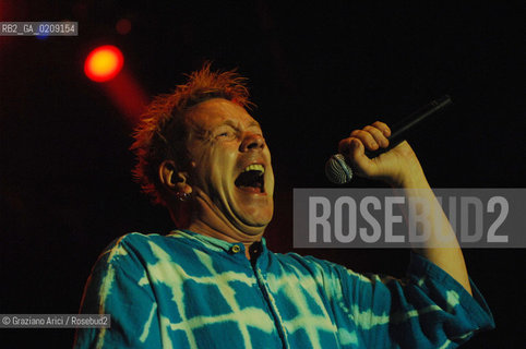 VENEZIA 20/06/08 - PARCO S.GIULIANO - HEINEKEN JAMMIN FESTIVAL : JOHNNY ROTTEN OF THE ROCK BAND SEX PISTOLS ©Graziano Arici/Rosebud2 MUSICA ROCK POP