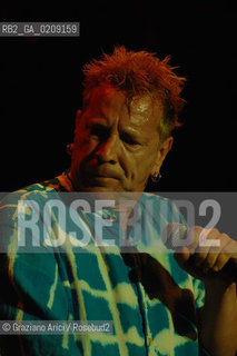 VENEZIA 20/06/08 - PARCO S.GIULIANO - HEINEKEN JAMMIN FESTIVAL : JOHNNY ROTTEN OF THE ROCK BAND SEX PISTOLS ©Graziano Arici/Rosebud2 MUSICA ROCK POP