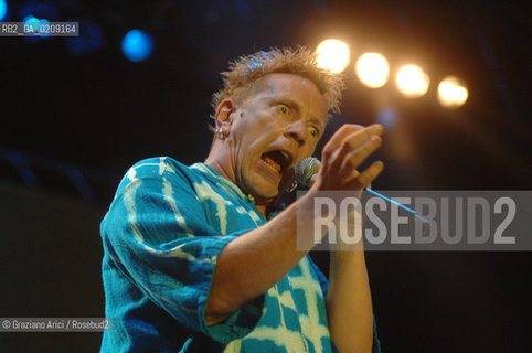 VENEZIA 20/06/08 - PARCO S.GIULIANO - HEINEKEN JAMMIN FESTIVAL : JOHNNY ROTTEN OF THE ROCK BAND SEX PISTOLS ©Graziano Arici/Rosebud2 MUSICA ROCK POP