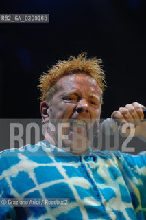 VENEZIA 20/06/08 - PARCO S.GIULIANO - HEINEKEN JAMMIN FESTIVAL : JOHNNY ROTTEN OF THE ROCK BAND SEX PISTOLS ©Graziano Arici/Rosebud2 MUSICA ROCK POP