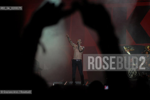 VENEZIA 20/06/08 - PARCO S.GIULIANO - HEINEKEN JAMMIN FESTIVAL : CHESTER BENNINGTON OF THE ROCK BAND LINKIN PARK © MARTA BUSO MUSICA ROCK POP