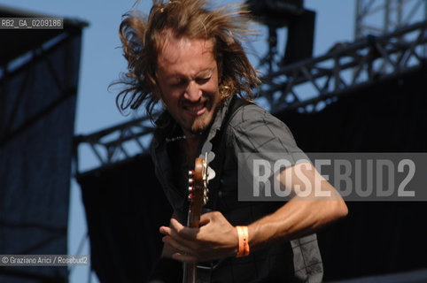 VENEZIA 20/06/08 - PARCO S.GIULIANO - HEINEKEN JAMMIN FESTIVAL : MARCO RAVELLI OF THE ROCK BAND MATMATA ©Graziano Arici/Rosebud2 MUSICA ROCK POP