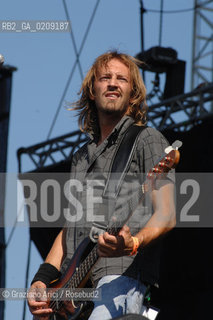 VENEZIA 20/06/08 - PARCO S.GIULIANO - HEINEKEN JAMMIN FESTIVAL : MARCO RAVELLI OF THE ROCK BAND MATMATA ©Graziano Arici/Rosebud2 MUSICA ROCK POP