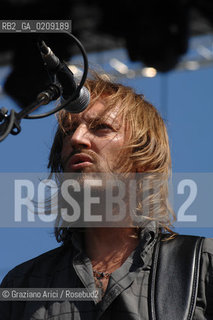 VENEZIA 20/06/08 - PARCO S.GIULIANO - HEINEKEN JAMMIN FESTIVAL : MARCO RAVELLI  OF THE ROCK BAND MATMATA ©Graziano Arici/Rosebud2 MUSICA ROCK POP