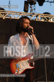 VENEZIA 20/06/08 - PARCO S.GIULIANO - HEINEKEN JAMMIN FESTIVAL : CRISTIANO GODANO OF THE ROCK BAND MARLENE KUNTZ @ Graziano Arici/Rosebud2 MUSICA POP ROCK
