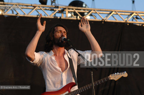 VENEZIA 20/06/08 - PARCO S.GIULIANO - HEINEKEN JAMMIN FESTIVAL : CRISTIANO GODANO OF THE ROCK BAND MARLENE KUNTZ @ Graziano Arici/Rosebud2 MUSICA POP ROCK