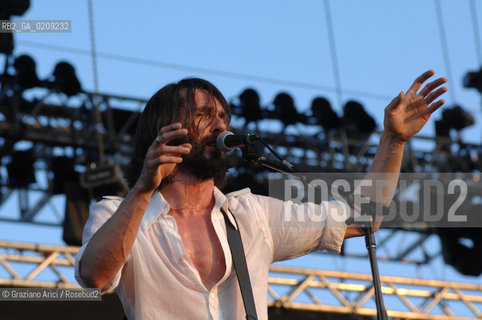 VENEZIA 20/06/08 - PARCO S.GIULIANO - HEINEKEN JAMMIN FESTIVAL : CRISTIANO GODANO OF THE ROCK BAND MARLENE KUNTZ @ Graziano Arici/Rosebud2 MUSICA POP ROCK