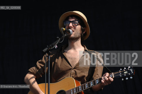 VENICE 22/06/08 - HEINEKEN JAMMIN FESTIVAL AT THE S.GIULIANO PARK - FRANCESCO BIANCONI OF THE ROCK BAND BAUSTELLE©Graziano Arici/Rosebud2 ROCK POP MUSICA