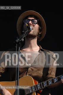 VENICE 22/06/08 - HEINEKEN JAMMIN FESTIVAL AT THE S.GIULIANO PARK - FRANCESCO BIANCONI OF THE ROCK BAND BAUSTELLE©Graziano Arici/Rosebud2 ROCK POP MUSICA