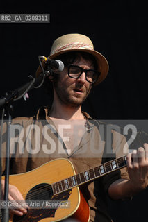 VENICE 22/06/08 - HEINEKEN JAMMIN FESTIVAL AT THE S.GIULIANO PARK - FRANCESCO BIANCONI OF THE ROCK BAND BAUSTELLE©Graziano Arici/Rosebud2 ROCK POP MUSICA