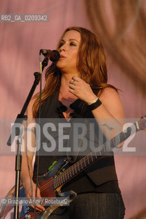 VENICE 22/06/08 - HEINEKEN JAMMIN FESTIVAL AT THE S.GIULIANO PARK - THE POP SINGER ALANIS MORISSETTE ©Graziano Arici/Rosebud2 ROCK POP MUSICA