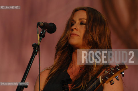 VENICE 22/06/08 - HEINEKEN JAMMIN FESTIVAL AT THE S.GIULIANO PARK - THE POP SINGER ALANIS MORISSETTE ©Graziano Arici/Rosebud2 ROCK POP MUSICA