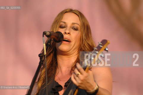 VENICE 22/06/08 - HEINEKEN JAMMIN FESTIVAL AT THE S.GIULIANO PARK - THE POP SINGER ALANIS MORISSETTE ©Graziano Arici/Rosebud2 ROCK POP MUSICA
