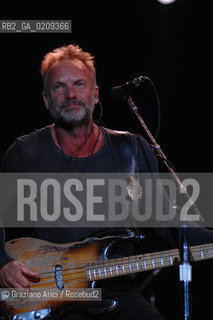 VENEZIA 20/06/08 - PARCO S.GIULIANO - HEINEKEN JAMMIN FESTIVAL : STING OF THE ROCK BAND THE POLICE @ Graziano Arici/Rosebud2 MUSICA POP ROCK