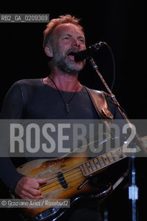 VENEZIA 20/06/08 - PARCO S.GIULIANO - HEINEKEN JAMMIN FESTIVAL : STING OF THE ROCK BAND THE POLICE @ Graziano Arici/Rosebud2 MUSICA POP ROCK