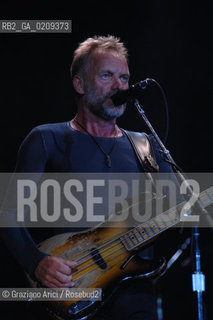 VENEZIA 20/06/08 - PARCO S.GIULIANO - HEINEKEN JAMMIN FESTIVAL : STING OF THE ROCK BAND THE POLICE @ Graziano Arici/Rosebud2 MUSICA POP ROCK