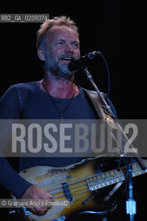VENEZIA 20/06/08 - PARCO S.GIULIANO - HEINEKEN JAMMIN FESTIVAL : STING OF THE ROCK BAND THE POLICE @ Graziano Arici/Rosebud2 MUSICA POP ROCK