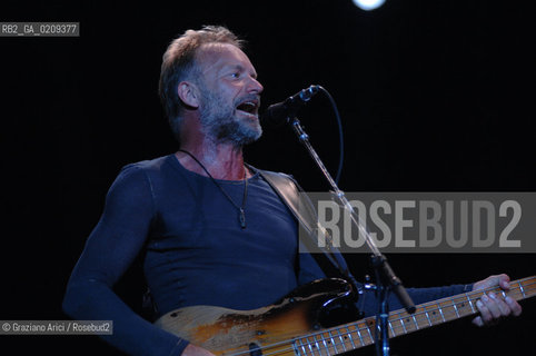 VENEZIA 20/06/08 - PARCO S.GIULIANO - HEINEKEN JAMMIN FESTIVAL : STING OF THE ROCK BAND THE POLICE @ Graziano Arici/Rosebud2 MUSICA POP ROCK