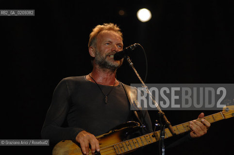 VENEZIA 20/06/08 - PARCO S.GIULIANO - HEINEKEN JAMMIN FESTIVAL : STING OF THE ROCK BAND THE POLICE @ Graziano Arici/Rosebud2 MUSICA POP ROCK