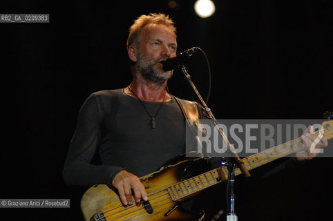 VENEZIA 20/06/08 - PARCO S.GIULIANO - HEINEKEN JAMMIN FESTIVAL : STING OF THE ROCK BAND THE POLICE @ Graziano Arici/Rosebud2 MUSICA POP ROCK