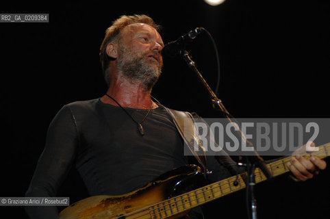 VENEZIA 20/06/08 - PARCO S.GIULIANO - HEINEKEN JAMMIN FESTIVAL : STING OF THE ROCK BAND THE POLICE @ Graziano Arici/Rosebud2 MUSICA POP ROCK