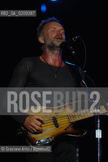 VENEZIA 20/06/08 - PARCO S.GIULIANO - HEINEKEN JAMMIN FESTIVAL : STING OF THE ROCK BAND THE POLICE @ Graziano Arici/Rosebud2 MUSICA POP ROCK