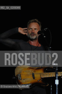 VENEZIA 20/06/08 - PARCO S.GIULIANO - HEINEKEN JAMMIN FESTIVAL : STING OF THE ROCK BAND THE POLICE @ Graziano Arici/Rosebud2 MUSICA POP ROCK