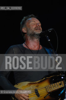 VENEZIA 20/06/08 - PARCO S.GIULIANO - HEINEKEN JAMMIN FESTIVAL : STING OF THE ROCK BAND THE POLICE @ Graziano Arici/Rosebud2 MUSICA POP ROCK