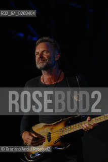VENEZIA 20/06/08 - PARCO S.GIULIANO - HEINEKEN JAMMIN FESTIVAL : STING OF THE ROCK BAND THE POLICE @ Graziano Arici/Rosebud2 MUSICA POP ROCK