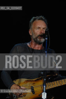 VENEZIA 20/06/08 - PARCO S.GIULIANO - HEINEKEN JAMMIN FESTIVAL : STING OF THE ROCK BAND THE POLICE @ Graziano Arici/Rosebud2 MUSICA POP ROCK